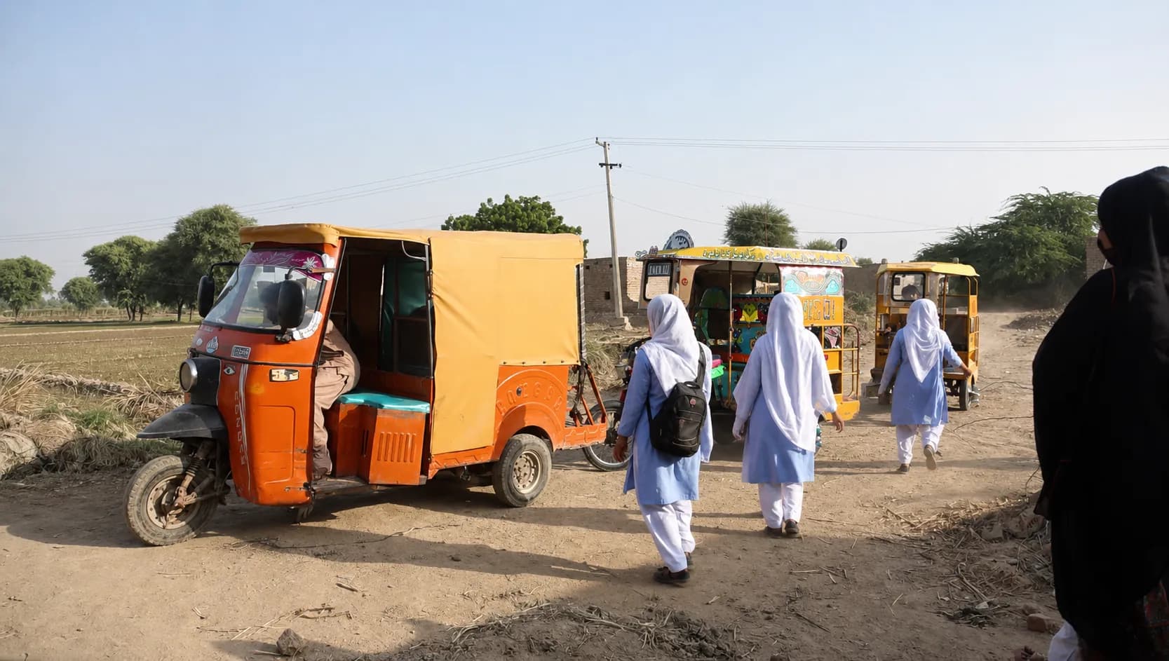 Free transport service for village students